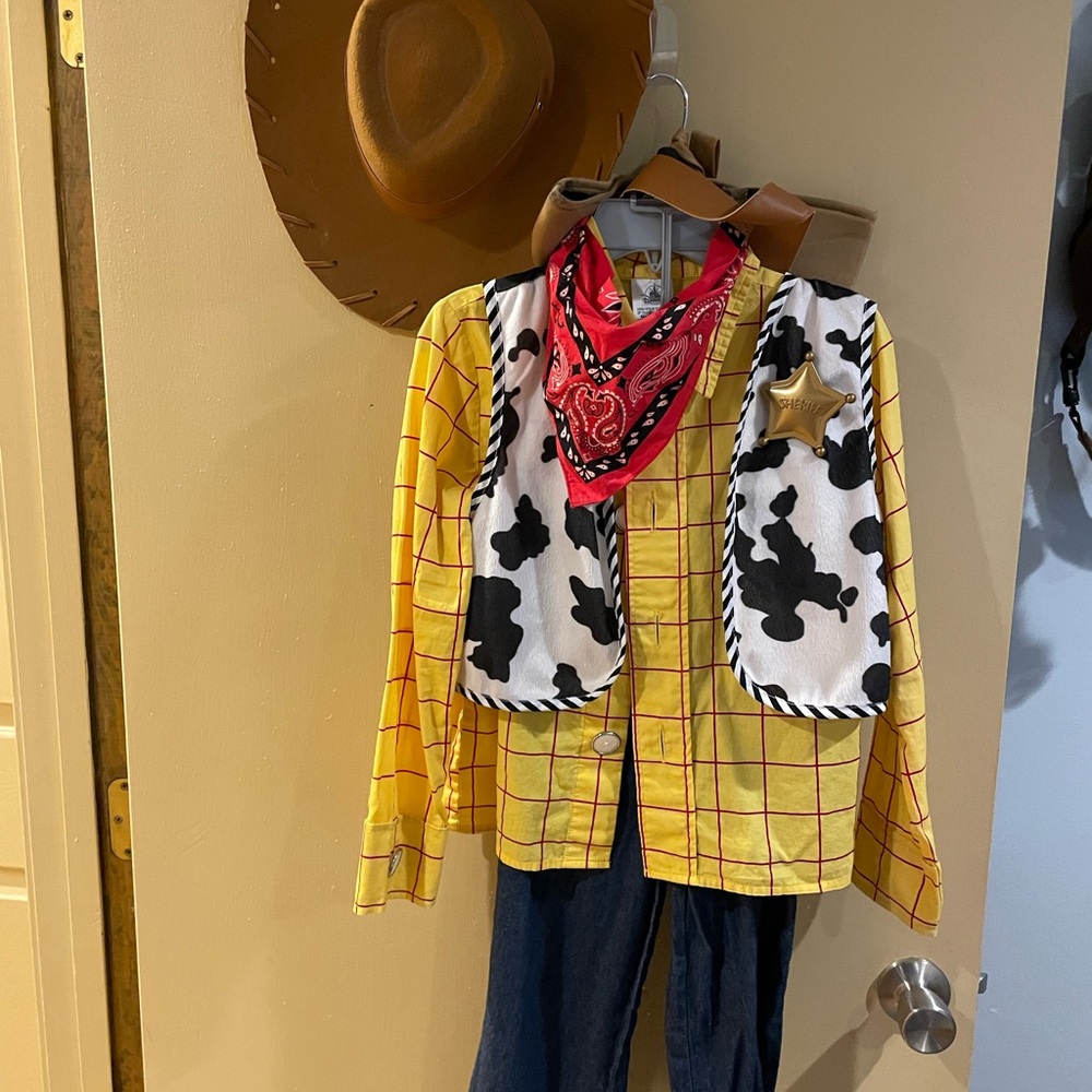 Cowboy Costume with Yellow Shirt and Bandana